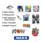 Naruto Theme Anime Character Waterproof Vinyl Stickers for Laptop Electronic Gadgets Bicycle Motorcycle Notebook_1