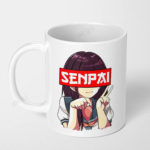 anime senpai ceramic coffee mug 2