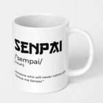 anime senpai ceramic coffee mug 1