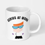 genius at work ceramic coffee mug