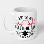 greys anatomy tv show its a beautiful day to save lives ceramic coffee mug 1