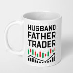 husband father trader stock market crypto ceramic coffee mug