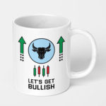lets get bullish stock market crypto ceramic coffee mug
