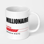millionaire loading please wait market nerd ceramic coffee mug