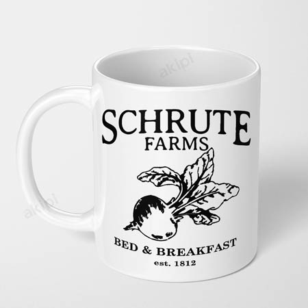 schrute farms bed and breakfast the office ceramic coffee mug