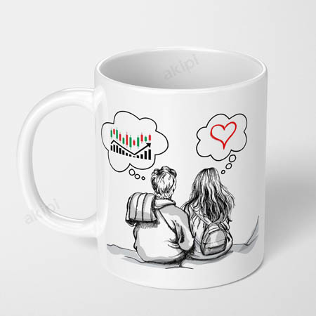 stock market crypto true love ceramic coffee mug