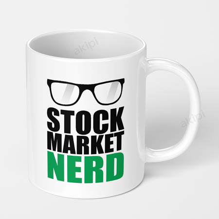 stock market nerd stock market crypto printed coffee mug