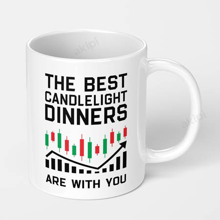 the best candlelight dinners are with you stock market crypto printed coffee mug