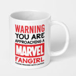 warning you are approaching a marvel fangirl please proceed with caution ceramic coffee mug