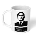 Boom-Roasted-The-Office-TV-Show-Ceramic-Mug-11oz-Designer-Coffee-Tea-458-White-Coffee-Mug-Image-1