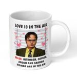Dwight-Schrute-Love-is-in-The-air-The-Office-TV-Show-Ceramic-Mug-466-White-Coffee-Mug-Image-1