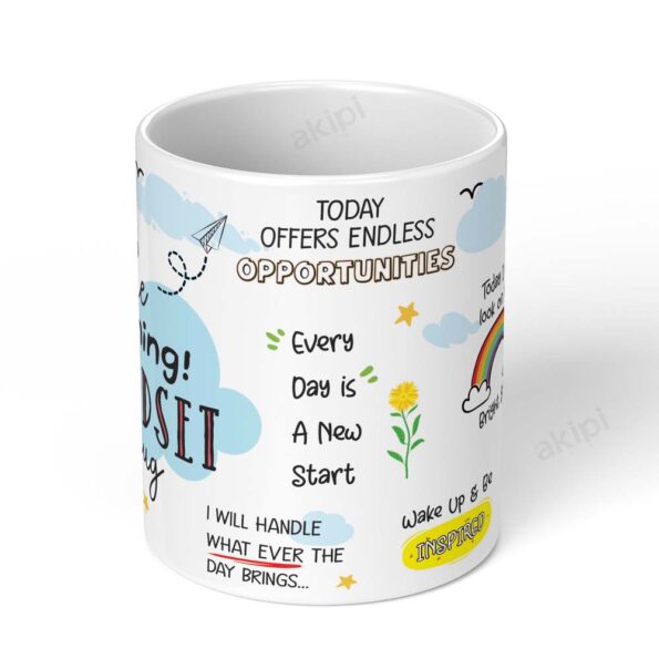 The Morning Mindset Mug – Inspirational and Motivational Ceramic Mug 11oz_2